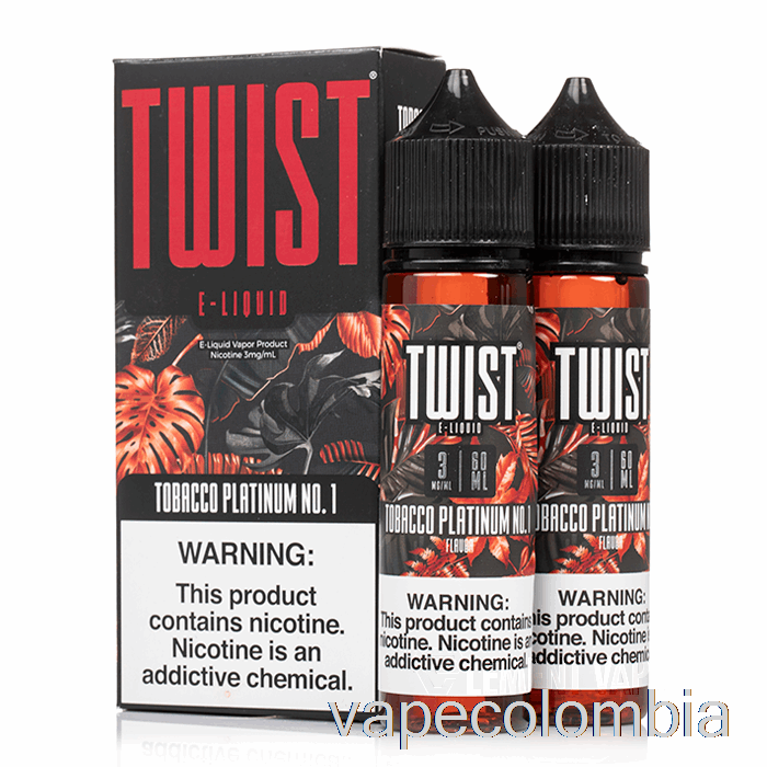 Vape Tabaco Desechable Platino No. 1 - E-líquido Giratorio - 120ml 18mg